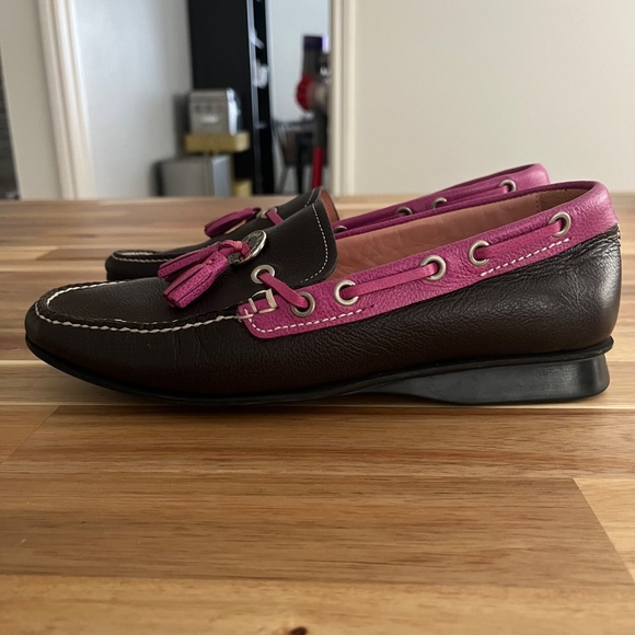 Cole Haan Pink Tassel Leather Loafers (Size 6.5) - Picture 7 of 10